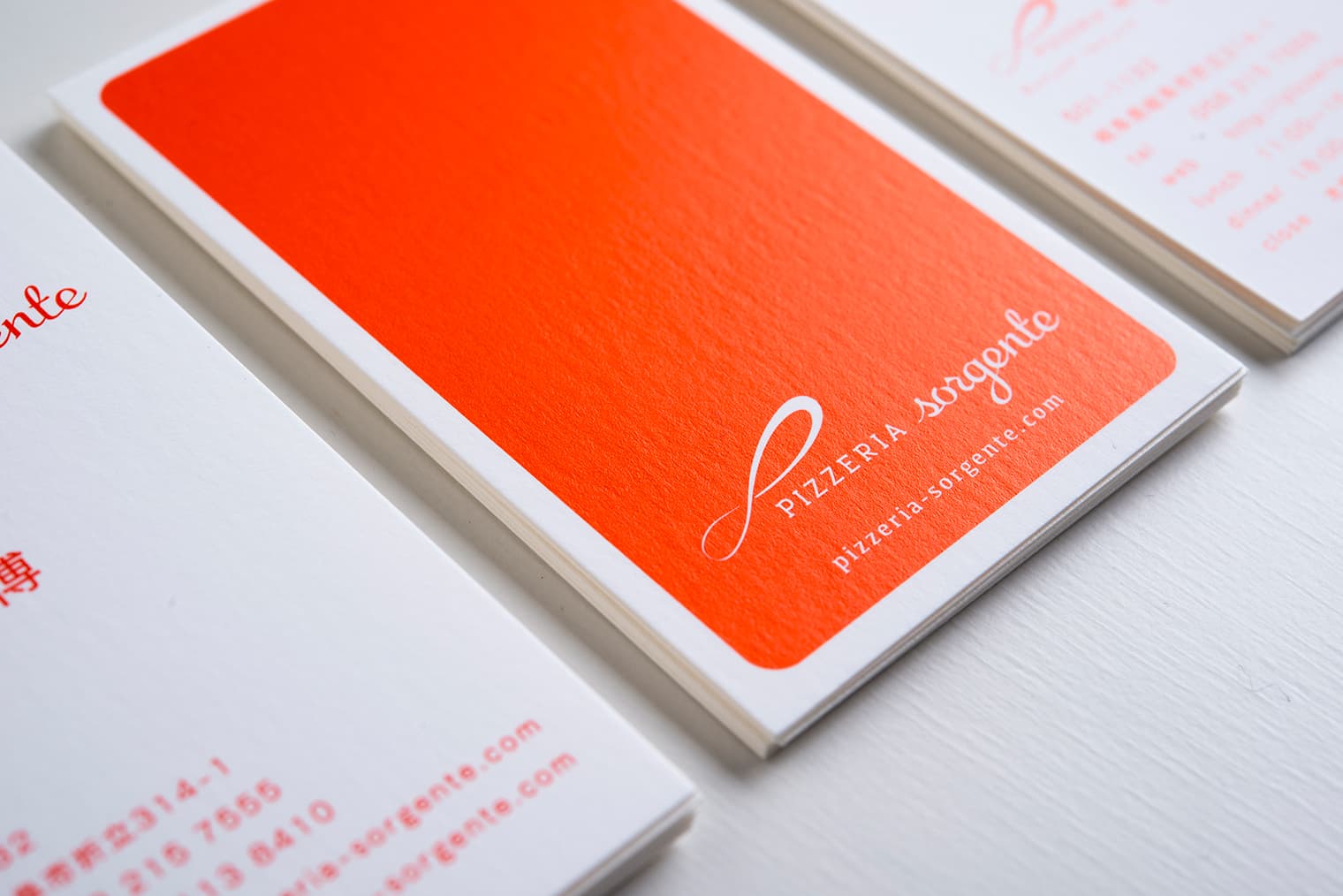 pizzeria sorgente 名刺