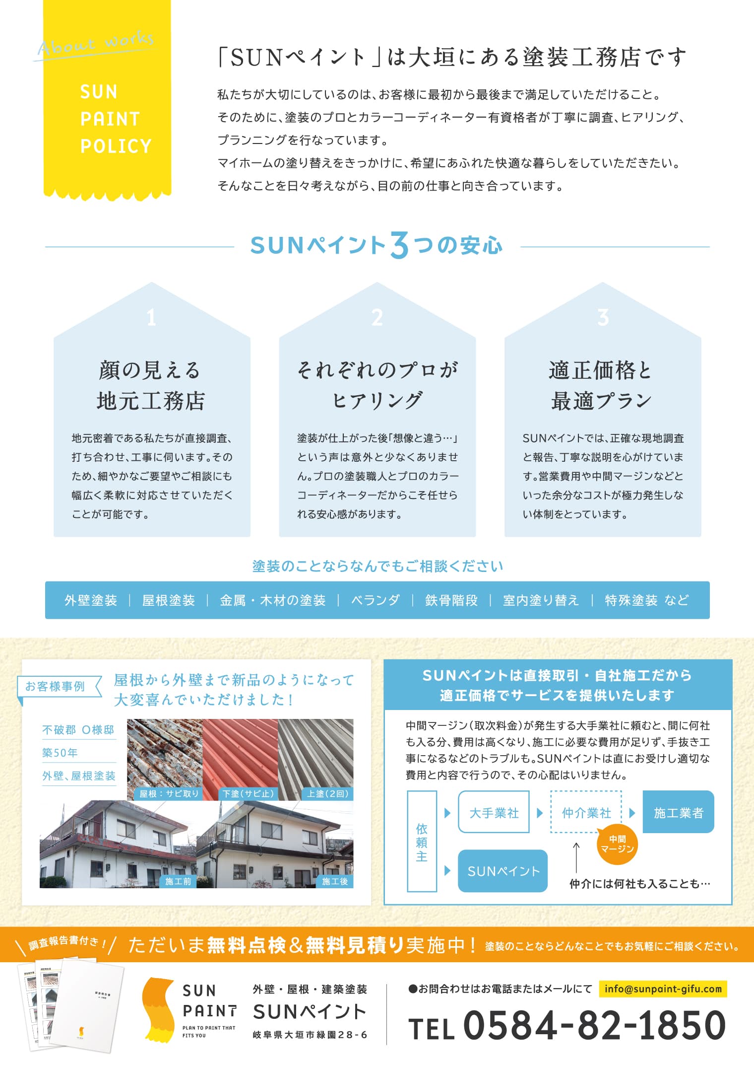 SUNペイント ブランディング・ロゴデザイン・サインデザイン・Webデザイン・チラシデザイン