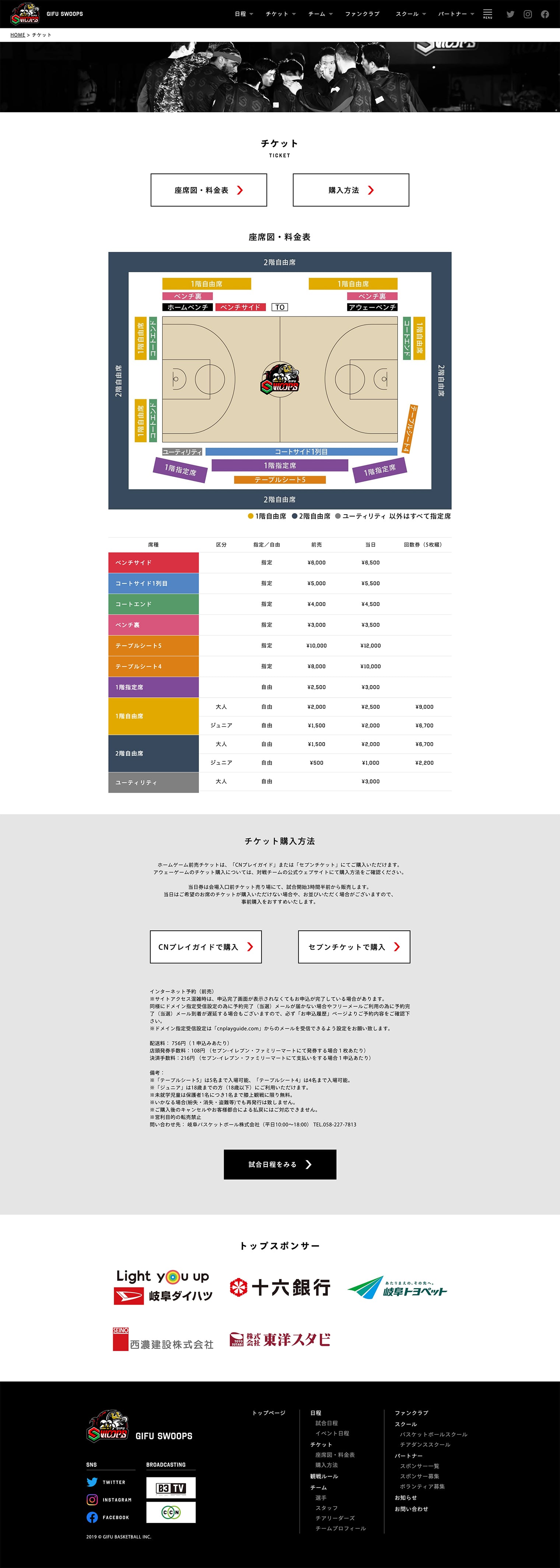 GIFU SWOOPS ブランディング・Webデザイン