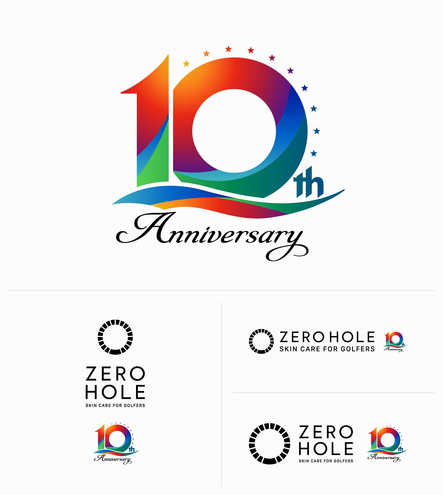 ZERO HOLE 10周年 ブランディング ロゴデザイン