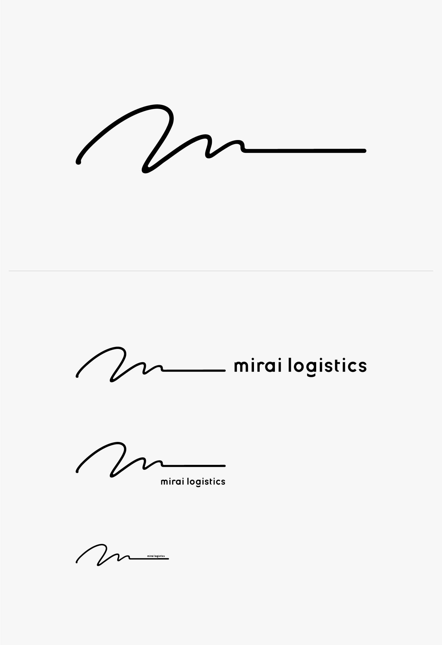 mirai計画 ブランディング ロゴデザイン  運送 物流
