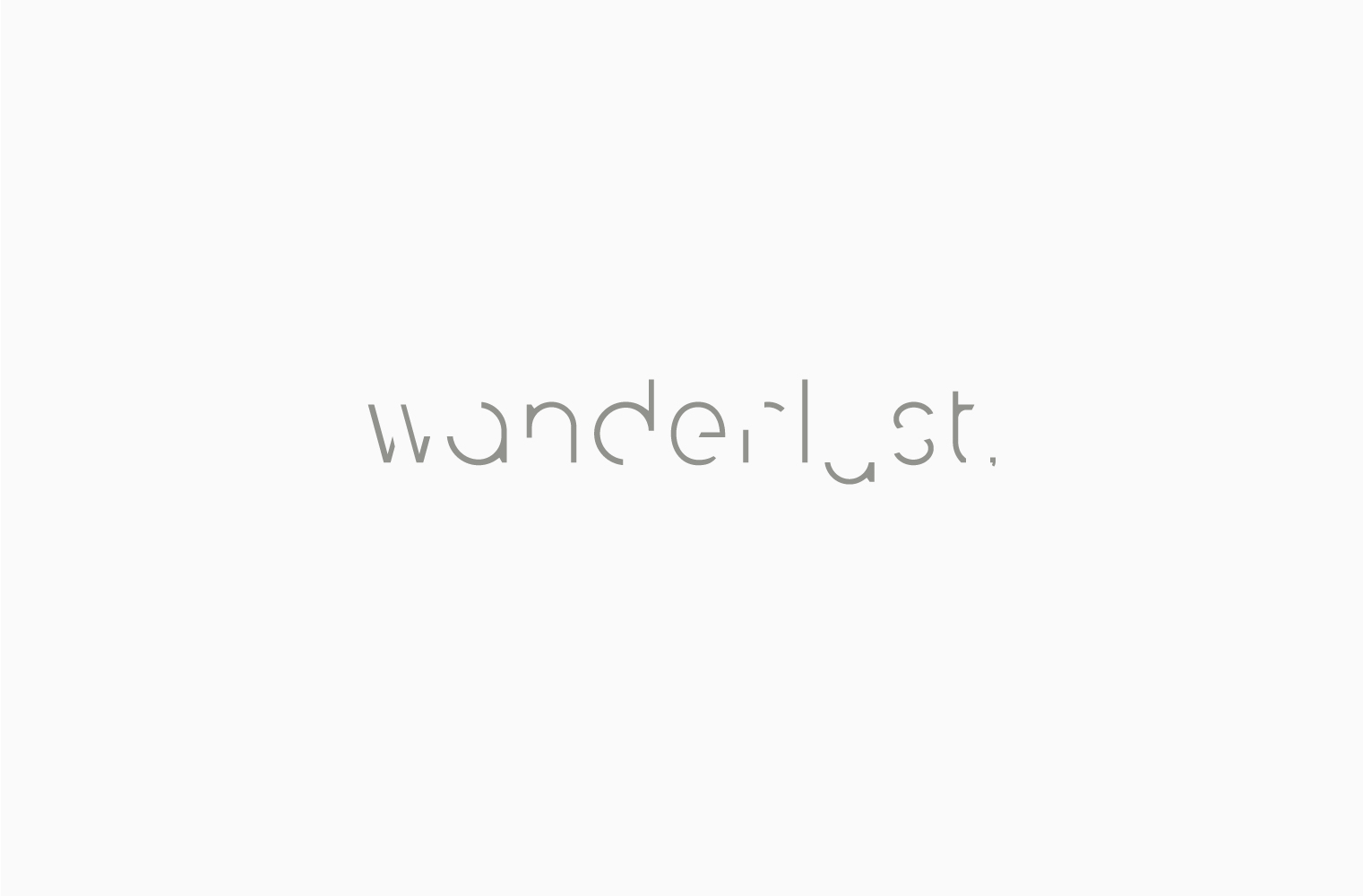 wanderlust ブランディング ロゴ